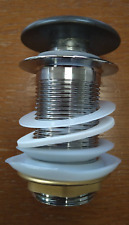 Victorian Plumbing Arezzo Stone Basin Unslotted Waste Black Marble Click Clack