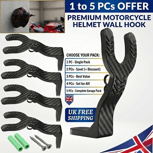 Motorcycle helmet holder - helmet, wall