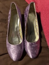 Lilac Flower Pattern Shoes