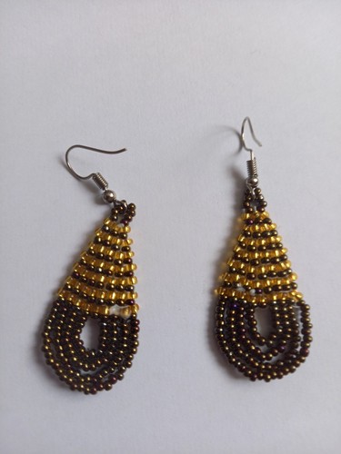 Zulu beaded gold metallic - beaded, gold/metallic