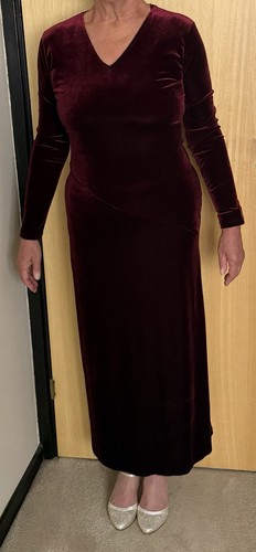 Monsoon burgundy velvet maxi - monsoon,