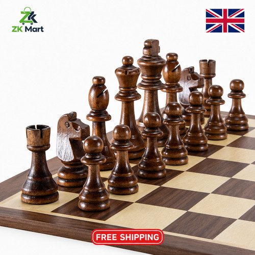 32pcs wooden chess pieces set - 32pcs,