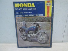 Honda CB 400 & CB 550 Fours Haynes Manual 1973 to 1977 F F1 K1 Models