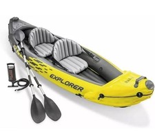 Intex Explorer 68307NP K2 2-person Inflatable Kayak with Aluminum Oars and Pump