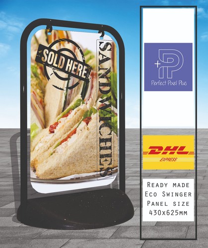 Sandwiches pavement sign - pavement, a