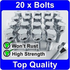 20x ALLOY WHEEL BOLTS FOR VAUXHALL ASTRA MK3 MK4 MK5 E F G H (M12x1.5) NUT LUGS
