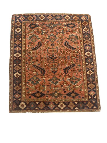 Antique heriz serapi rug - ,