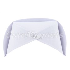 White Authentic Nurse Hat Starched Pre-formed Medical Surgery Surgical Hat Cap