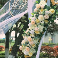 Artificial Silk Flowers Row