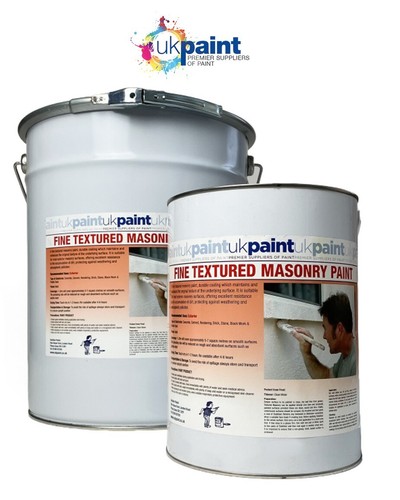 Paint textured masonry - -,