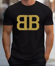 Men's FashioT-Shirt Stylish In Gold Glitter Luxury Shirt  Black An White 