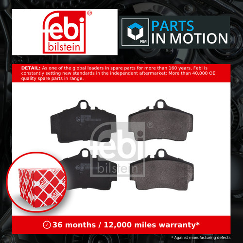 Brake pads set - brake, porsche