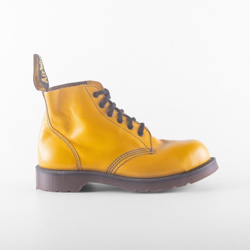 Martens combat boots yellow - combat,