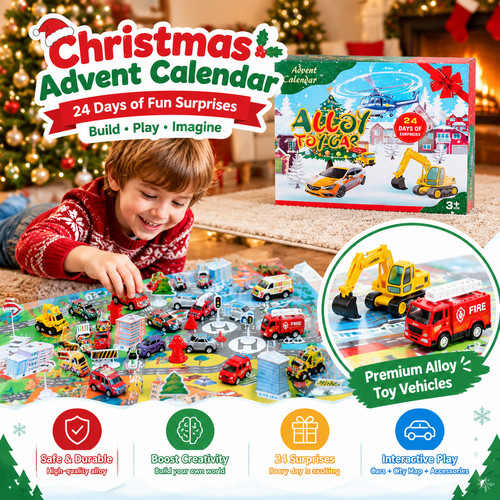 Kids toy car advent calendar - car,