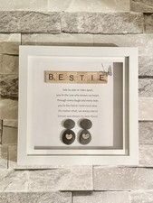 Best Friend Framed Pebble Art
