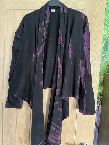 Black purple tie die - tie,