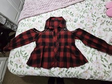 Ladies Line Dancing Fancy Pleplum Shirt