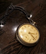 Smiths Empire Vintage Mechanical Pocket Watch Nice Numerals/ Seconds Working
