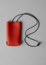 Toast x Kate Sheridan orange leather pouch/phone bag New