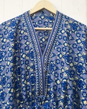 Pure Silk Kaftan Gray Long