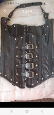 Real Leather Steel Boned