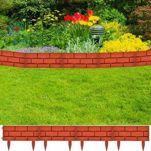 Lawn divider brick design - lawn,