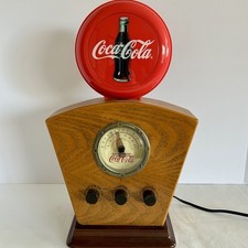 Coca Cola Light Up Dial Wood