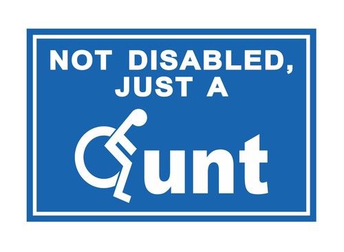 Not disabled just - disabled,
