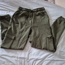 Primark ladies teens KHAKI cargo Joggers Size XS 6/8 