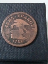 1733 Isle Of Man Sam's Changer One Penny