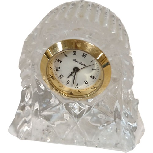 Crystal desk clock - crystal,