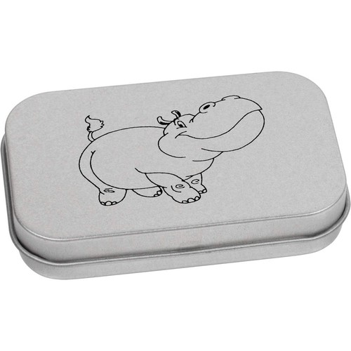 Happy hippo metal - hinged, tin