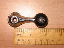 Chrome Opening Screen or quarterlight winding handle vintage car splined shaft