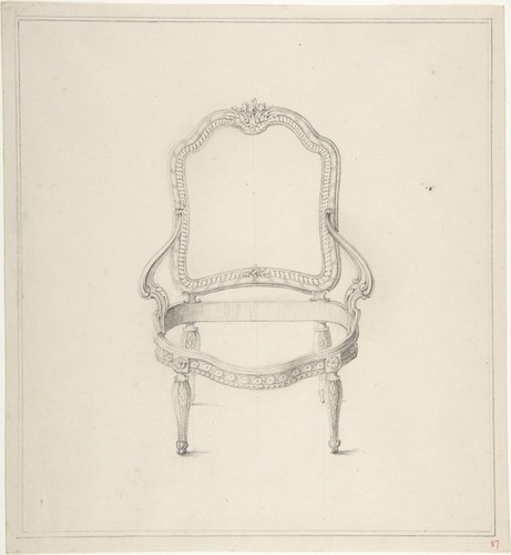 French chair design 1770s - chair,