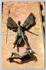 R743126 Coventry Cathedral Epstein Bronze Statue of St Michael and the Devil P W