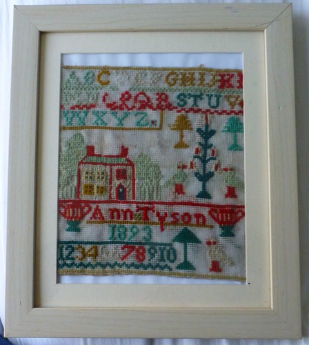 Antique tapestry sampler - antique,