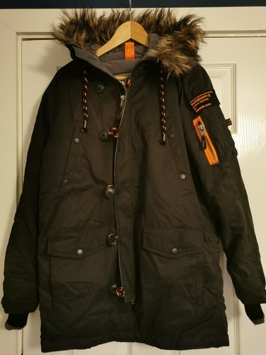 Superdry mens microfibre parka - mens,