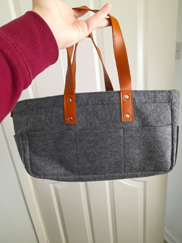 Grey felt women organiser - women's,