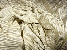 Plissé Pleated Stretch Satin