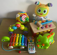 7 x Bundle of Sensory Toys, Musical, Vtech, inc Fisher Price Dance & Move Beatbo