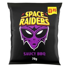Space Raiders Saucy BBQ Crisps