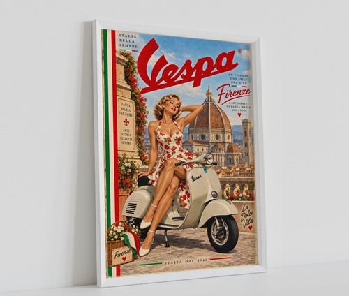 Vintage classic italian vespa - vintage,