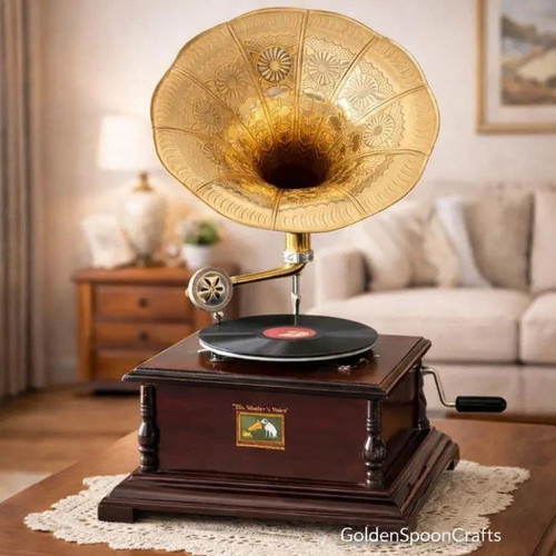 Antique gramophone fully - antique, gramophone,