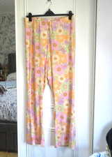 1960s FLOWER POWER STYLE HIPPY CHICK TROUSERS NEW LOOK ANNE MARIE PLUS SIZE 22