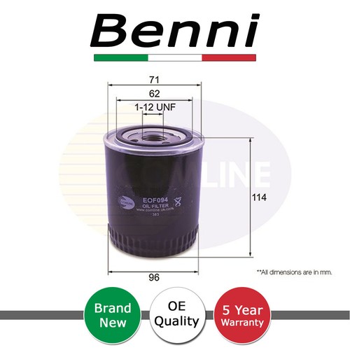 Oil filter benni fits - oil, jaguar