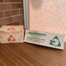 Vintage Martingale Respirator  Mask In Original Box Used With 6 New Cartridges