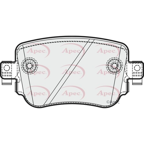 Brake pads set - pads, vw