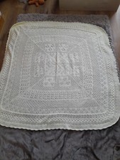 Hand knitted square baby shawl