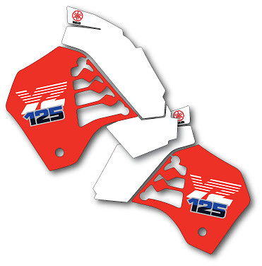 Yz125 1986 rad tank decals - &,