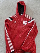 Super Rare Adidas ACM AC Milan Anthem Glanz Windbreaker Jacket Nylon Red Large